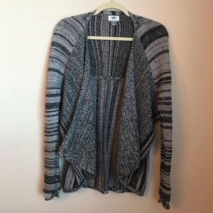 Old Navy Space Dye Cardigan in Black